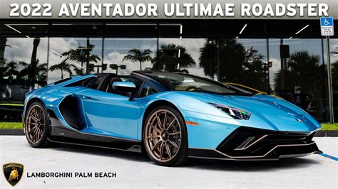 2022 Lamborghini Aventador Ultimae Roadster Blu Aegir Lpb Youtube