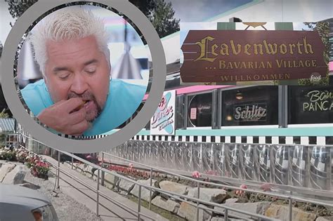 guy fieri enjoys leavenworth wa eats on diners drive ins and dives