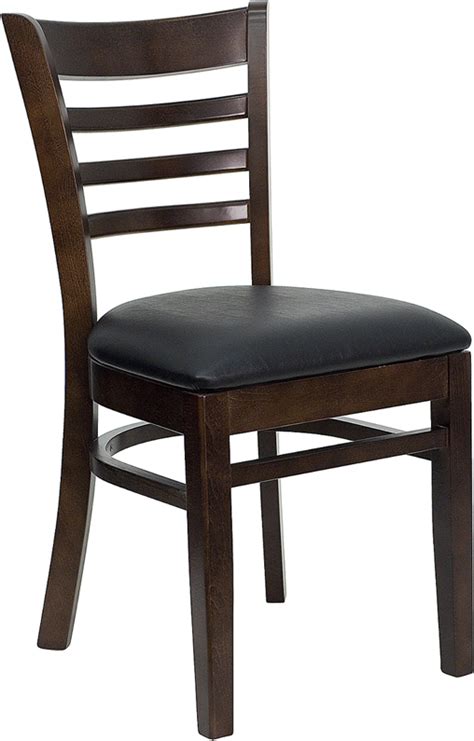 Our selection of wood restaurant chairs is entirely supplied by some of the most reliable and dependable foodservice vendors in the. HERCULES Commercial Walnut Wooden Ladder Back Restaurant ...
