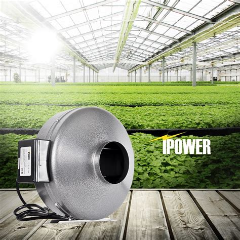 Ipower 8 Inch 750 Cfm Inline Duct Ventilation Fan Hvac Exhaust Blower For Grow Tent Grounded