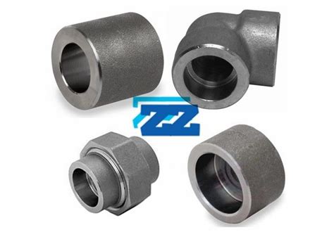 Carbon Steel Socket Weld Pipe Fittings 1 8 4 Inch Size Round Shape