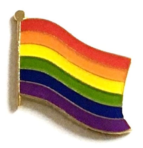 Rainbow Flag Lapel Pin Gay Pride Pins World Flag Pins