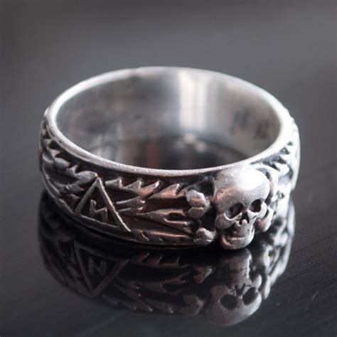 Ss Totenkopf Ring Ehrenring Replica Ss Honour Ring Size Usa 9 10 Nsvendor