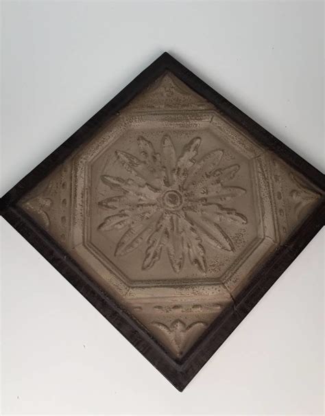 Metal Wall Hanging Ceiling Tile With Floral Design Wow Warehouse