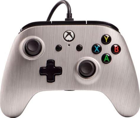 Powera Enhanced Wired Controller For Xbox One Brushed Aluminum