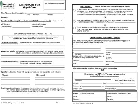 Higher education policies and procedures can apply to different groups, including staff. Aged care specific Advance Care Plan. | Download Scientific Diagram