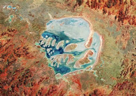 Lake Acraman Is Found In The Acraman Crater In The Gawler Ranges Of