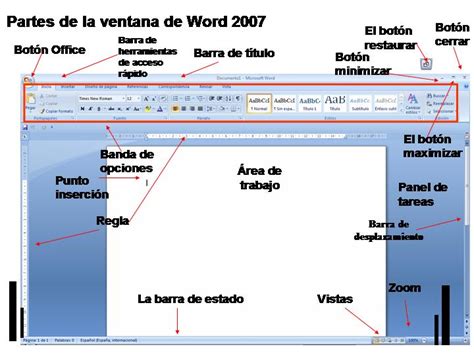Aprendamos Con La Tecnología Partes De La Ventana De Word 2003 Xp Y 2007