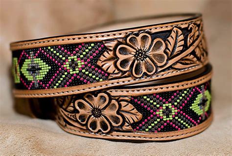 Picture Beaded Belts Patterns Leather Working Patterns Custom Belt