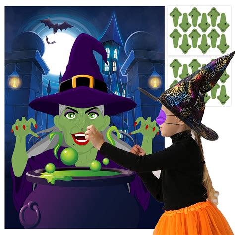 Buy Miss Fantasy Halloween Party Games For Kids Pin The Nose On The