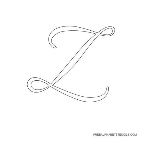 You can find best alphabet stencil designs that can be downloaded on your computer and printed. Free Printable Cursive Alphabet | Elegant Cursive Alphabet ...