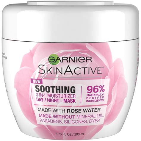 Garnier Skinactive 3 In 1 Face Moisturizer With Rose Water 675 Fl Oz