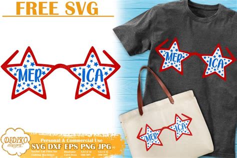 American Glasses Free SVG | 4th of July Free Svg cricut - DIDIKO designs
