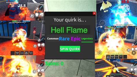 Hell Flame Legendary Quirk Showcase In My Hero Mania Roblox Youtube