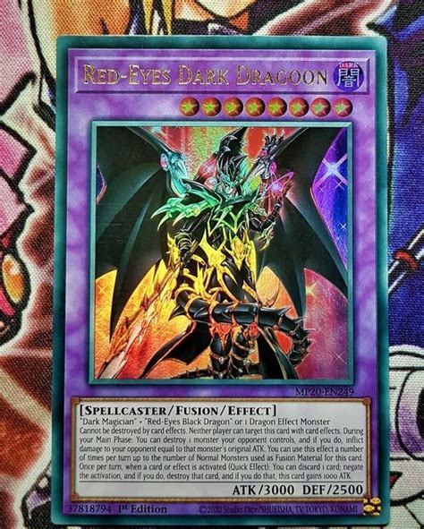 Yu Gi Oh Red Eyes Dark Dragoon Rotäugiger Dunkler Dragoner Acheter