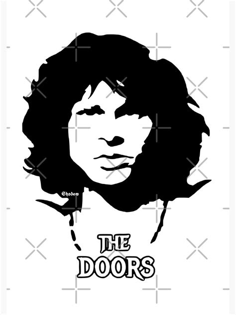 Jim Morrison The Doors Poster By Shadowtshirt Redbubble