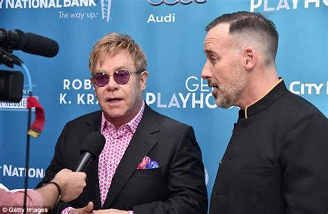 lady gaga supports sir elton john and david furnish at geffen fundraiser daily mail online