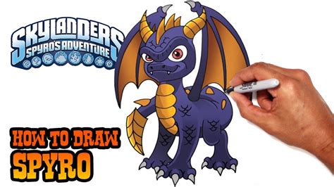 How To Draw Spyro From Skylanders Cartooning Club How To Draw Season