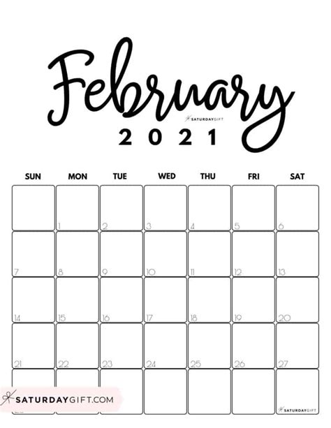 It's the perfect printable calendar as. February 2021 Vertical Calendar | Printable March