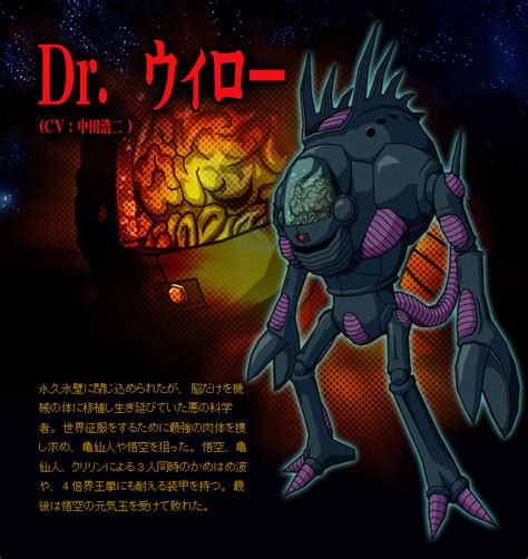 ( ドクター ) ウィローdokutā uirō?) is a scientist. Dr. Wheelo from Dragon Ball Z: The World's Strongest