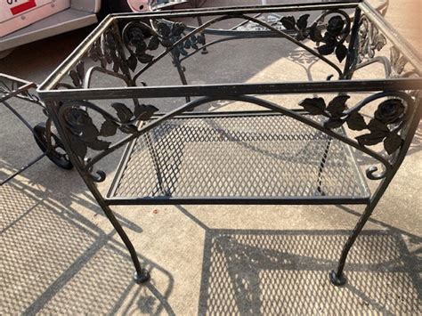 Huge Vintage Wrought Iron Meadowcraft Patio Set All Etsy