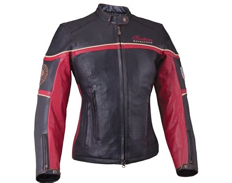 Our collection feature quality leather moto jackets in a variety of colors and styles. Womens Freeway Jacket - Black/Red Leather | Indian Motorcycle