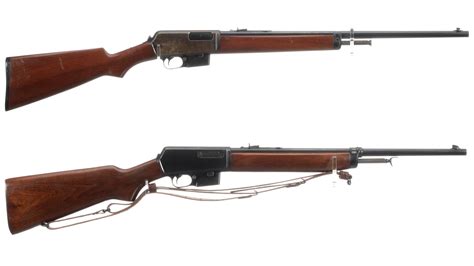 Two Winchester Semi Automatic Rifles Rock Island Auction
