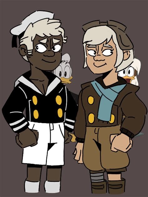 Human Duck Twins Donald And Della Ducktales