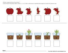 Which comes first, second and third, sequence activity for kids