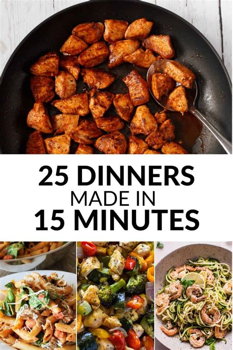 25 of the best family dinner recipes that take 30 minutes or less to make. Fast Dinner Ideas- 25 Dinners Ready in 15 Minutes | It Is ...