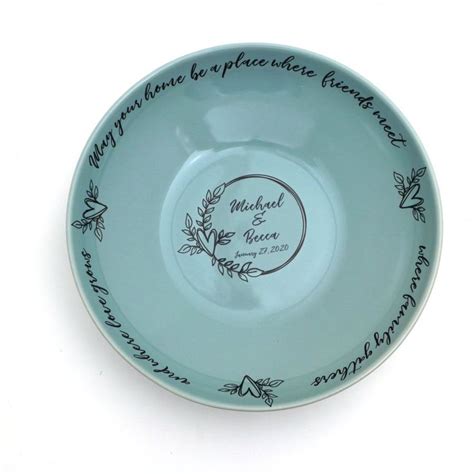Personalized Large Bowl Pasta Bowl Wedding Anniversary Or Housewarming T In 2020 House