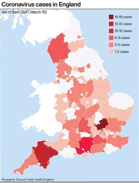 Coronavirus Map Shows How Covid Is Rapidly Spreading Across England