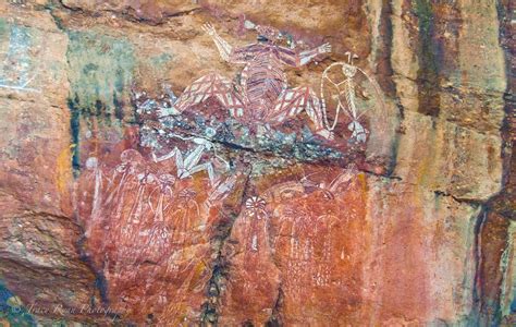 Many Rock Art Paintings In Kakadu National Park Located In The Northern