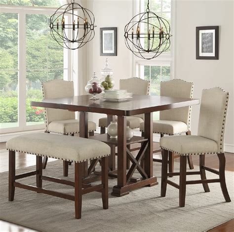 The assembly was easy and done by myself with out any help. Canora Grey Chevaliers 6 Piece Counter Height Dining Set ...