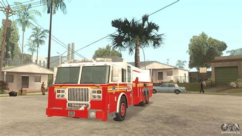Fdny Seagrave Marauder Ii Tower Ladder Pour Gta San Andreas