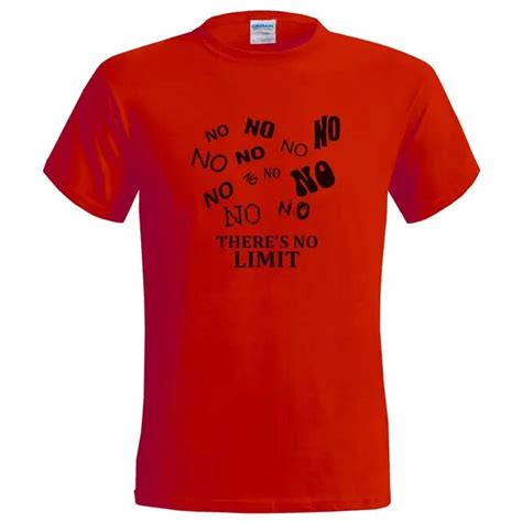Theres No Limit Mens T Shirt Music Song 2 Limits Unlimited No No Techno Clubbing 100 Cotton