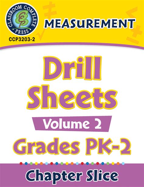 Measurement Drill Sheets Vol 2 Gr Pk 2 By Teach Simple