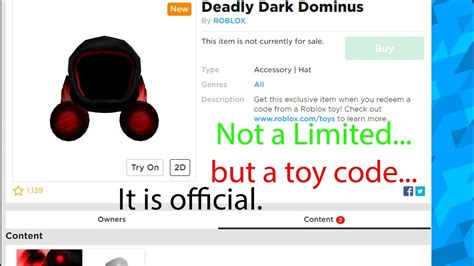 Roblox Toy Code Dominus Promotions Ph