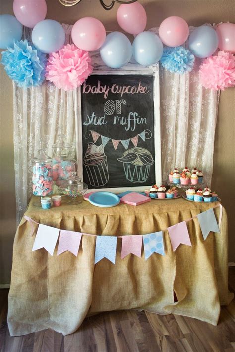 Its A Gender Reveal Party Decorations Gender Reveal Decorations Gender Reveal Party Food