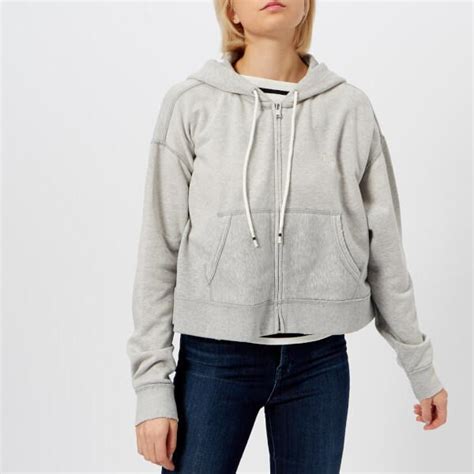 Double ended antique silver zip. Polo Ralph Lauren Cotton Women's Oversized Cropped Zip Up ...