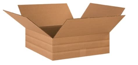 18 X 18 X 5 Flat Corrugated Cardboard Shipping Boxes 25bundle