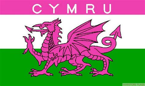 Meaning and history of this flag can be gleaned through this historyplex article. CYMRU WALES PINK - 5 X 3 FLAG