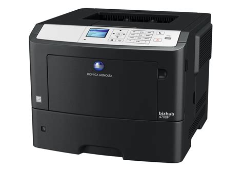 Download the latest drivers, manuals and software for your konica minolta device. Konica Minolta bizhub 4700P Black and White MFP - CopierGuide