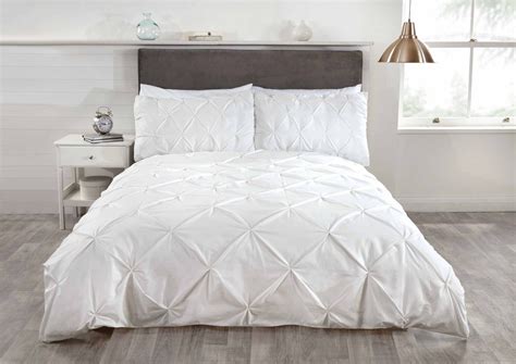 Luxury Duvet Quilt Bedding Bed Set And Pillowcases Pintuck