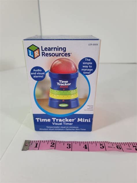 Learning Resources Time Tracker Mini Visual Timer New Auditory And