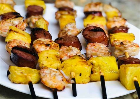 Shrimp Shish Kabob Recipe With Pineapple Dandk Organizer