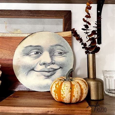 Easy Diy Vintage Man In The Moon Face Decor Jennifer Rizzo