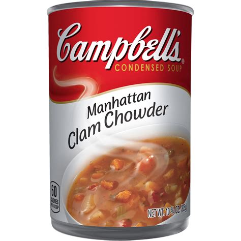 View nutrition information about campbell's chunky soups, manhattan clam chowder. Amazon.com : Campbell's Condensed Soup, New England Clam ...
