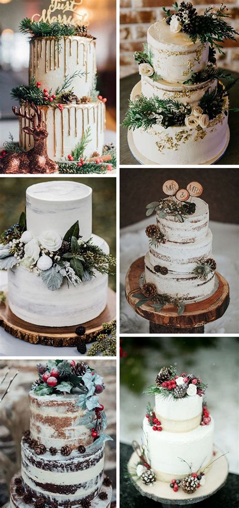 Whimsical Winter Wedding Cakes Emmalovesweddings