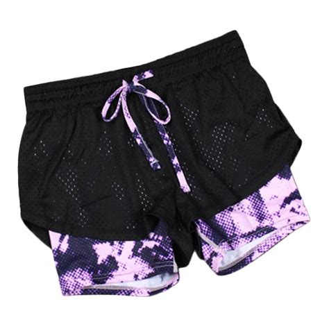 Download New Fashion Sports Womens Running Shorts 2 In 1 Running ...
